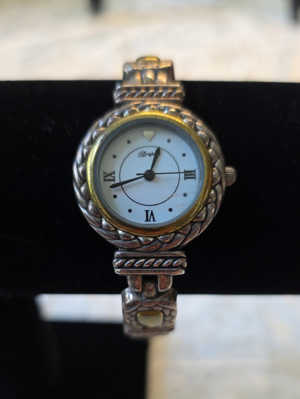 Brighton Nantucket Two-Tone Silver and Gold Women's Bracelet Watch
